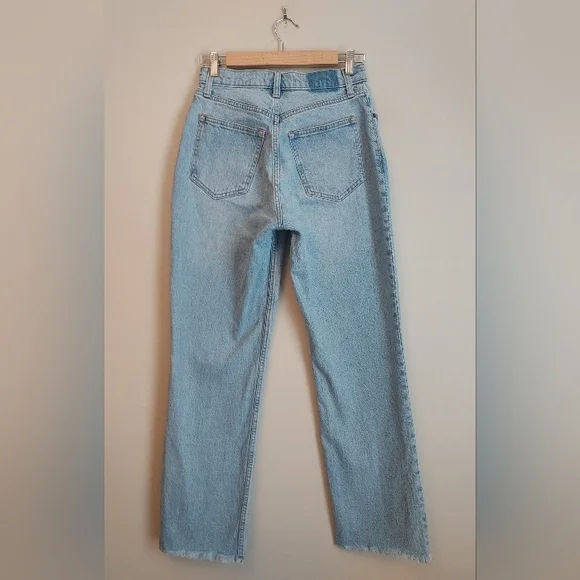 Abercrombie & Fitch The 90s Straight Ultra High Rise Denim Jean 27 Curve Love - Picture 8 of 12
